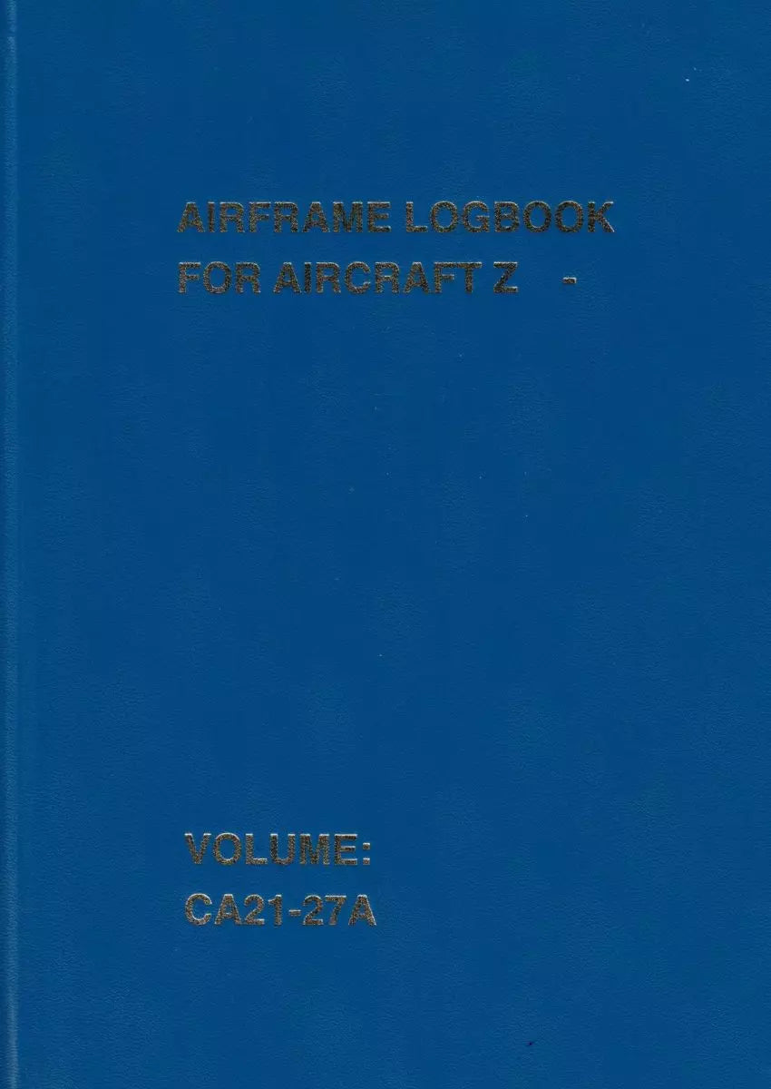 Airframe Logbook – CA21-27A