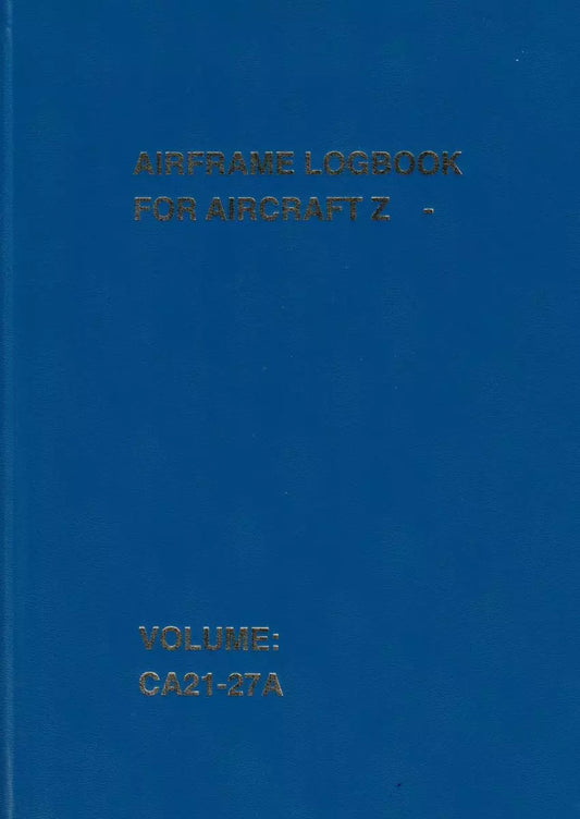 Airframe Logbook – CA21-27A