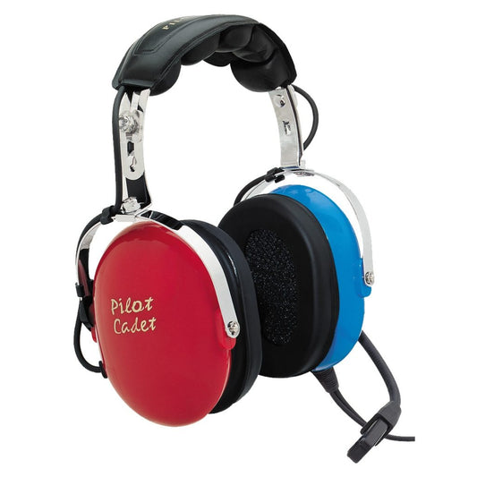 RayTalk Headset PH-100A Kids Blue/Red w/ Dual GA Plugs